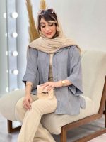 مانتو پانچ بغل چاک کد 5151 - تصویر 12