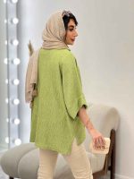 مانتو پانچ بغل چاک کد 5151 - تصویر 5