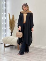 مانتو آستین دوبل بغل بند دار کد 5179 - تصویر 4