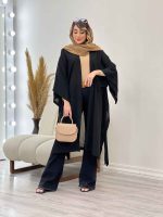 مانتو آستین دوبل بغل بند دار کد 5179 - تصویر 3