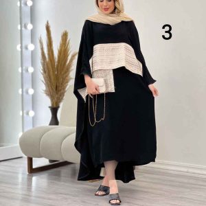 ست دو تکه تک جیب پولک دوزی کد 5140