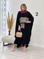 ست دو تکه تک جیب پولک دوزی کد 5140 - تصویر 10