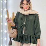 شومیز چین دار دلربا کد 5185