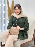 شومیز چین دار دلربا کد 5185 - تصویر 4