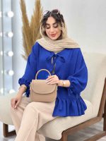 شومیز چین دار دلربا کد 5185 - تصویر 12