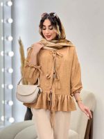 شومیز چین دار دلربا کد 5185 - تصویر 2