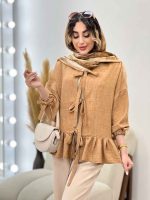 شومیز چین دار دلربا کد 5185 - تصویر 13