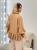شومیز چین دار دلربا کد 5185 - تصویر 5