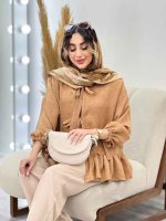 شومیز چین دار دلربا کد 5185 - تصویر 10