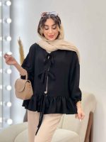 شومیز چین دار دلربا کد 5185 - تصویر 8