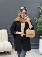مانتو سر آستین چاک جیب نما کد 5126 - تصویر 5