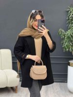 مانتو سر آستین چاک جیب نما کد 5126 - تصویر 12