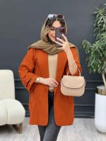 مانتو سر آستین چاک جیب نما کد 5126 - تصویر 2