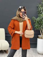 مانتو سر آستین چاک جیب نما کد 5126 - تصویر 16