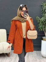 مانتو سر آستین چاک جیب نما کد 5126 - تصویر 9