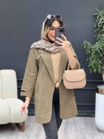 مانتو سر آستین چاک جیب نما کد 5126 - تصویر 14