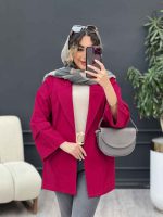 مانتو برش هلالی دو جیب نما کد 5127 - تصویر 21