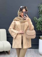 مانتو برش هلالی دو جیب نما کد 5127 - تصویر 20