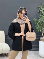 مانتو برش هلالی دو جیب نما کد 5127 - تصویر 10