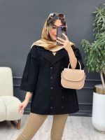 مانتو لینن ده دکمه کد 5173 - تصویر 9