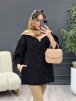 مانتو لینن ده دکمه کد 5173 - تصویر 5