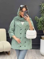 مانتو لینن ده دکمه کد 5173 - تصویر 21