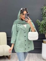 مانتو لینن ده دکمه کد 5173 - تصویر 17