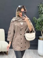 مانتو لینن ده دکمه کد 5173 - تصویر 6