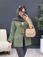 مانتو جلو بند جیب نما کد 5172 - تصویر 20