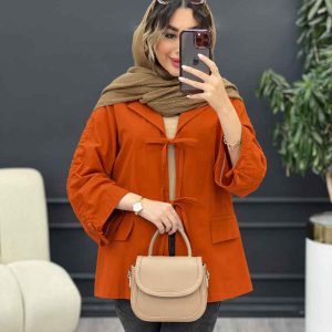 مانتو جلو بند جیب نما کد 5172