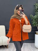 مانتو جلو بند جیب نما کد 5172 - تصویر 10