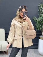 مانتو جلو بند جیب نما کد 5172 - تصویر 12