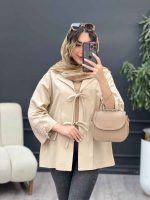 مانتو جلو بند جیب نما کد 5172 - تصویر 6