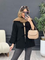 مانتو جلو بند جیب نما کد 5172 - تصویر 8