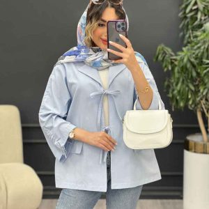 مانتو جلو بند جیب نما کد 5172