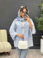 مانتو جلو بند جیب نما کد 5172 - تصویر 11