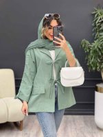مانتو جلو بند جیب نما کد 5172 - تصویر 17