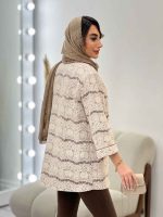 مانتو دانتل مغزی دوزی کد 5171 - تصویر 6