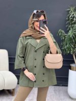 مانتو لینن ده دکمه کد 5173 - تصویر 22