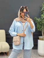 مانتو پایین هلال آفرینا کد 5189 - تصویر 4