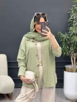 مانتو پایین هلال آفرینا کد 5189 - تصویر 13