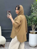 مانتو پایین هلال آفرینا کد 5189 - تصویر 9
