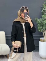 مانتو پایین هلال آفرینا کد 5189 - تصویر 21