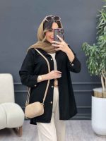 مانتو پایین هلال آفرینا کد 5189 - تصویر 7