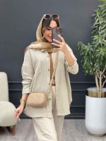 مانتو پایین هلال آفرینا کد 5189 - تصویر 8