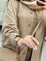 مانتو راه راه تک جیب آریس کد 5199 - تصویر 11