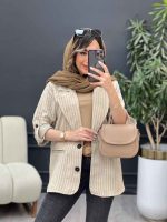 مانتو آستین پاگن نسترن کد 5203 - تصویر 3
