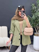 مانتو آستین پاگن نسترن کد 5203 - تصویر 2