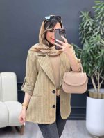 مانتو آستین پاگن نسترن کد 5203 - تصویر 7