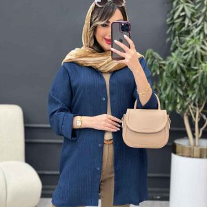 مانتو پایین هلال نگین کد 5191